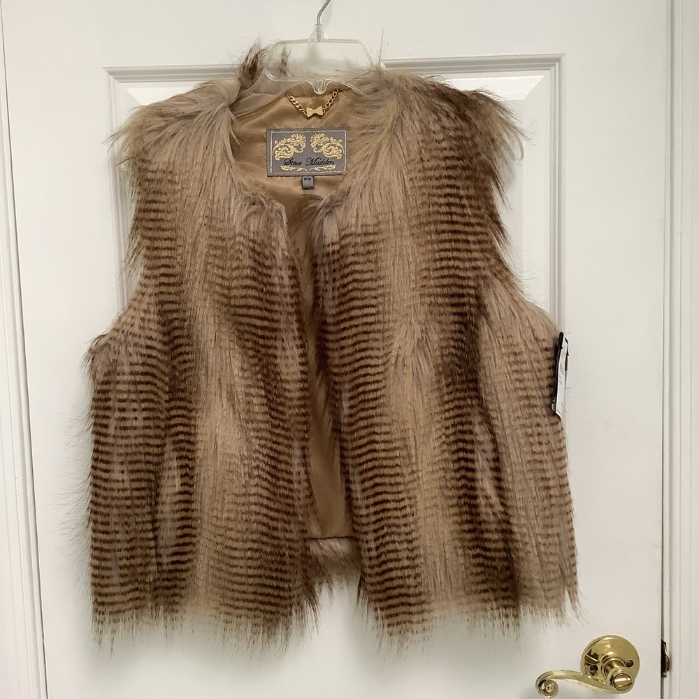 New with tags! Faux Fur Vest